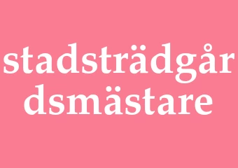 Synonym stadsträdgårdsmästare