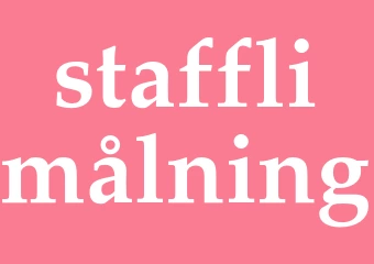 Synonym stafflimålning