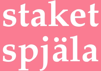 Synonym staketspjäla
