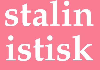 Synonym stalinistisk