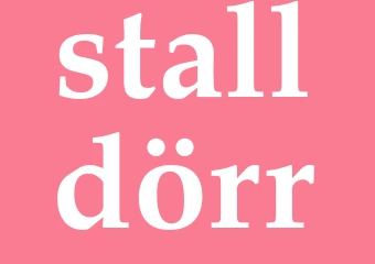 Synonym stalldörr