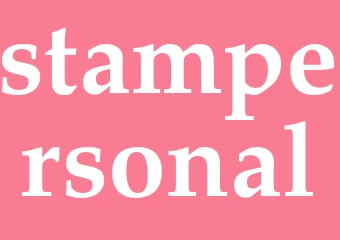 Synonym stampersonal