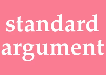 Synonym standardargument