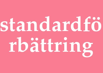 Synonym standardförbättring