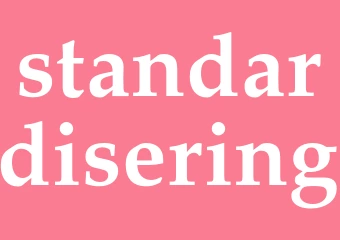 Synonym standardisering