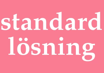 Synonym standardlösning