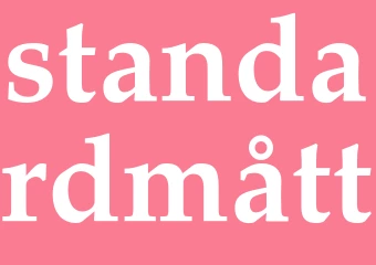 Synonym standardmått