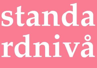 Synonym standardnivå