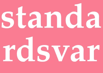 Synonym standardsvar