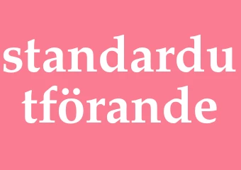 Synonym standardutförande