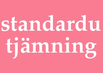 Synonym standardutjämning