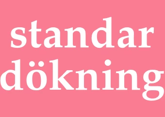 Synonym standardökning