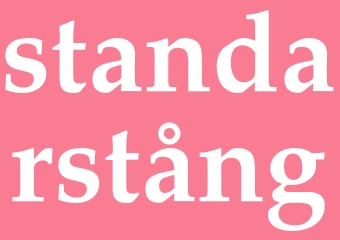 Synonym standarstång