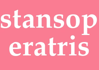 Synonym stansoperatris