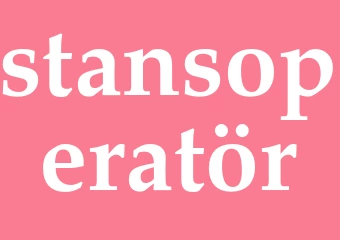 Synonym stansoperatör