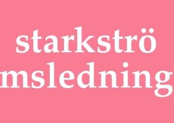 Synonym starkströmsledning