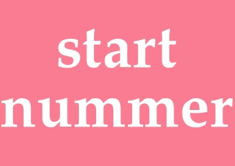 Synonym startnummer