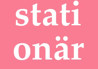 Synonym stationär