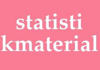 Synonym statistikmaterial