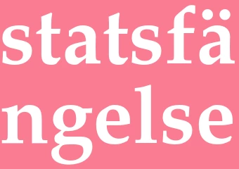 Synonym statsfängelse