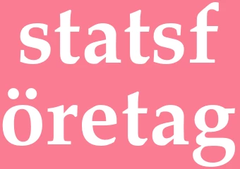 Synonym statsföretag