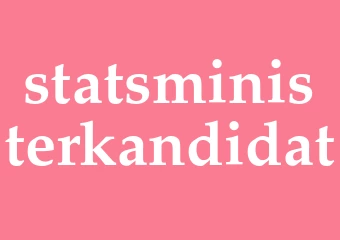 Synonym statsministerkandidat