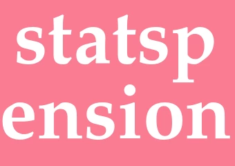 Synonym statspension