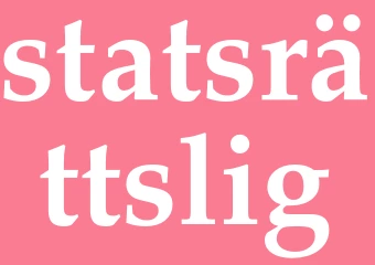 Synonym statsrättslig