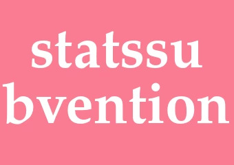 Synonym statssubvention
