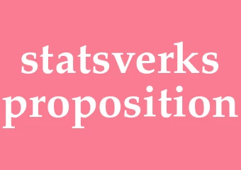 Synonym statsverksproposition