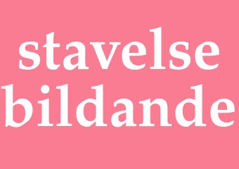 Synonym stavelsebildande