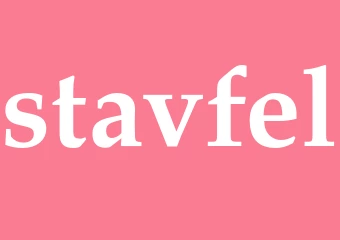 Synonym stavfel