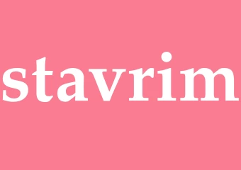 Synonym stavrim