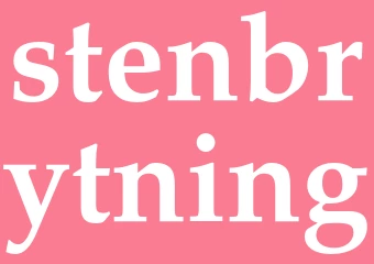 Synonym stenbrytning