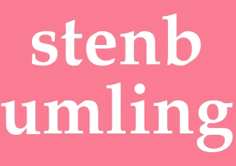 Synonym stenbumling