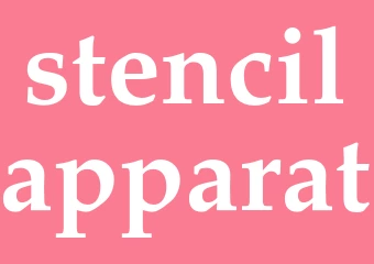 Synonym stencilapparat