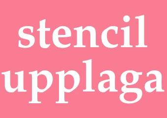 Synonym stencilupplaga