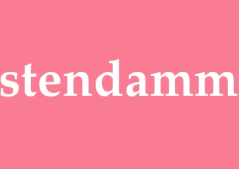 Synonym stendamm