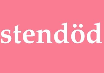 Synonym stendöd