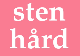 Synonym stenhård