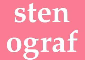 Synonym stenograf