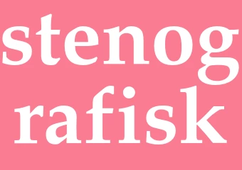 Synonym stenografisk