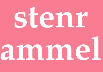 Synonym stenrammel