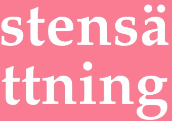 Synonym stensättning