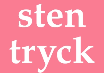 Synonym stentryck
