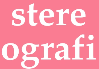 Synonym stereografi