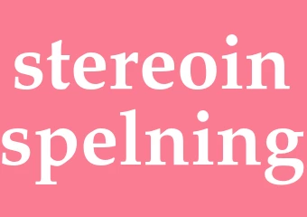 Synonym stereoinspelning