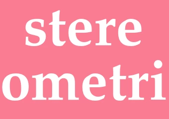 Synonym stereometri