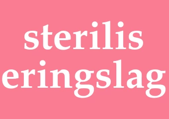 Synonym steriliseringslag