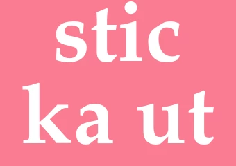 Synonym sticka ut